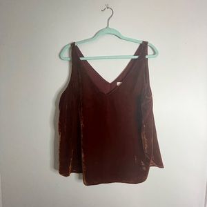 Loft size large velvet tank